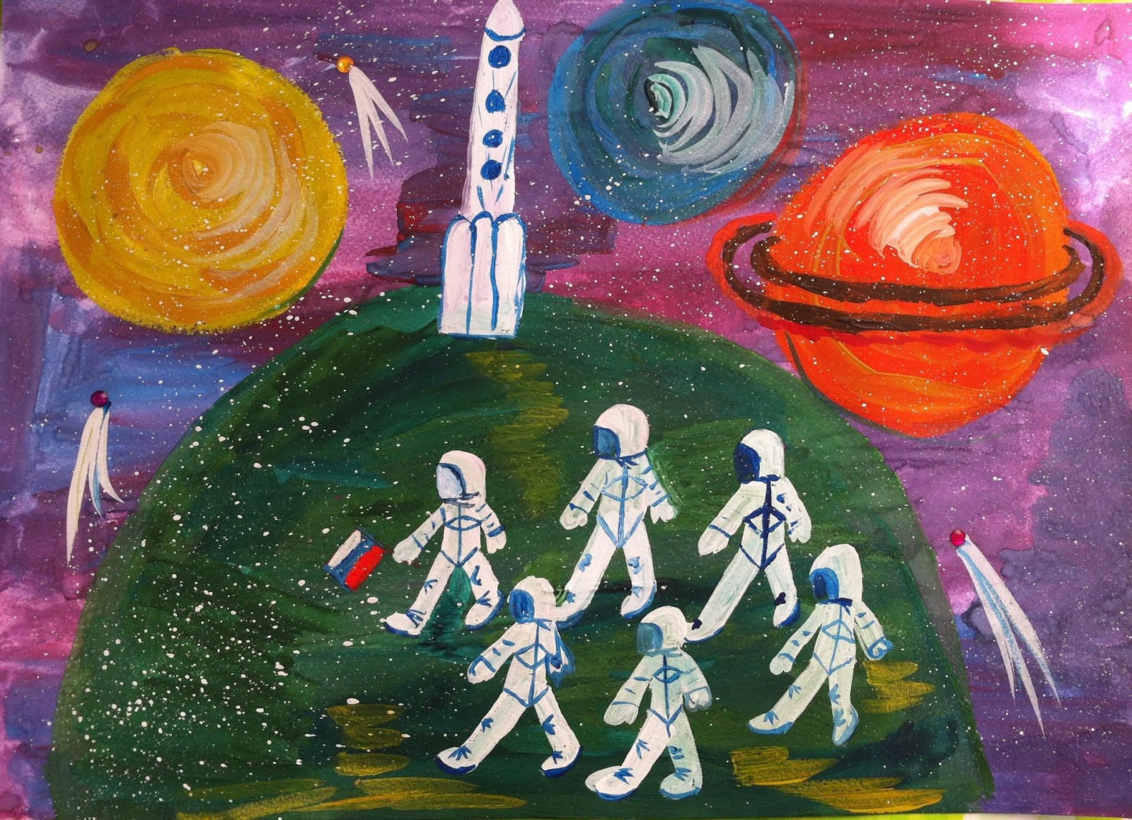 Рисунок на тему космос